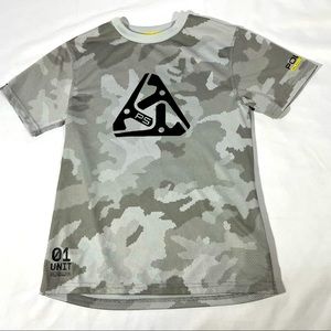 Polo Ralph Lauren Performance boys shirt short sleeves gray and black size small